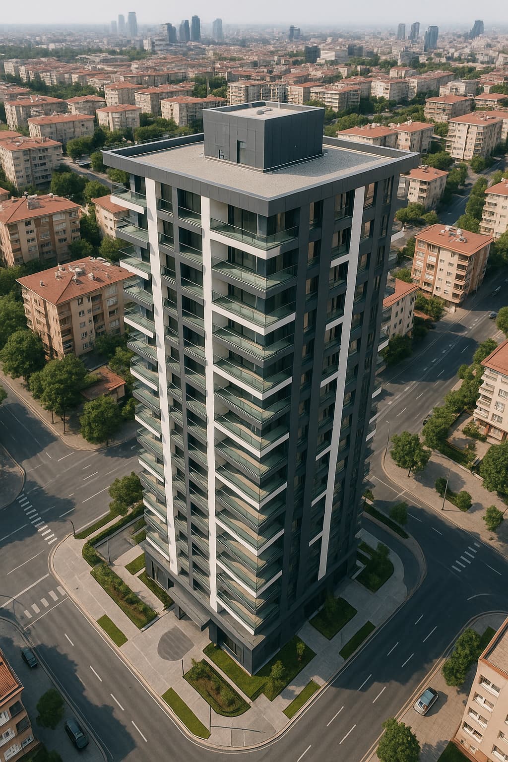 Ankara'da Modern Plaza Kulesi